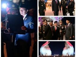 Perdana Di IKN, Presiden Joko Widodo Pimpin Apel Kehormatan dan Renungan Suci