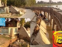 Proyek Turap Pantai Jembatan Desa Sering Terbengkalai, Rumah Warga Roboh