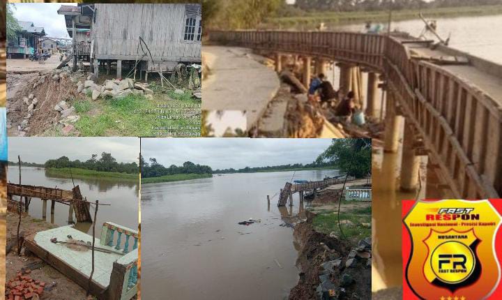 2 Rumah Roboh, 3 Rusak Akibat Longsor Diduga Disebabkan Proyek Turap yang Terbengkalai