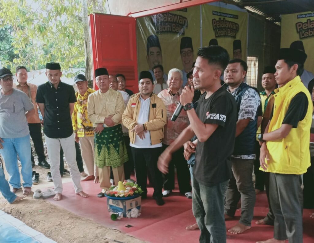 Cabup-Cawabup Nazarudin-Abu Bakar Resmikan Rumah Pemenangan di Kelurahan Langgam