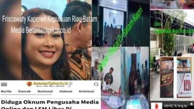 Diduga Oknum Wartawan Back Up Usaha Mafia Illegal Dikota Batam Dan Cemarkan Nama Baik Organisasi Team Libas Di Kepri; Segera Kita Polisikan Kata Ketum Dpp Team LIBAS.