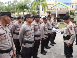 Polresta Barelang Amankan Aksi Unjuk Rasa Koalisi Rakyat Batam Tuntut Kenaikan UMSK Kota Batam 2025