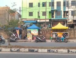 Jalan Trotoar di Depan SMPN 6 Sungai Panas Dinilai Menutupi Pejalan Kaki