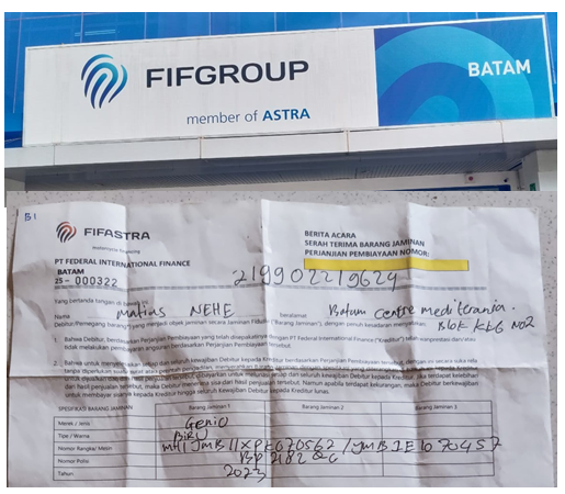 Setelah Motor Diambil dengan Licik, Oknum Petugas FIF Tuduh Konsumen lagi Melakukan Pemerasan. MN akan Segera Melaporkannya