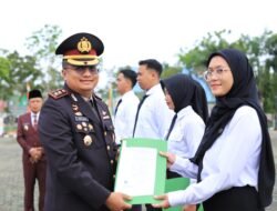 Kapolres Hadiri Upacara Peringati Hari Lahir Pancasila & Penyerahan SK CPNS Di Kantor Bupati Meranti