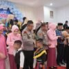 Kapolres Meranti di dampingi Ketua Cabang Hadiri Pelepasan Murid TK Kemala Bhayangkari 09