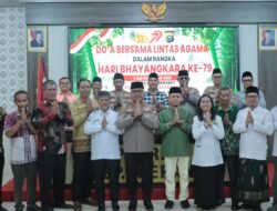 Polres Meranti Gelar Doa Bersama Lintas Agama Sambut Hari Bhayangkara Ke-79