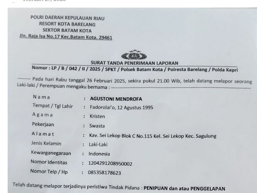 Sdri REM Tidak Membalas Konfirmasi dan Hak Jawab Redaksi Terkait Pemberitaan Dugaan Penipuan dan Laporan Korban AM