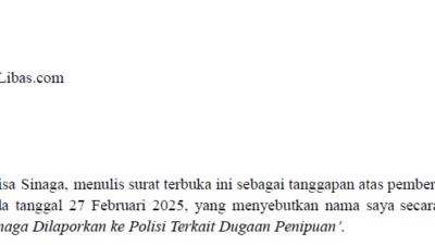 Hak Jawab Rina Elvira Monalisa Sinaga
