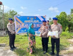 Jalankan Program JALUR, Satpolairud Polres Meranti Salurkan Bansos dan Layanan Kesehatan untuk Warga Pesisir