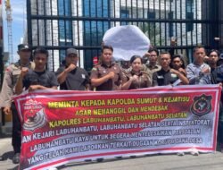 Team LIBAS DPD Labuhan Batu Gelar Aksi di Kejati Sumut, Meminta Usut Tuntas Dugaan Korupsi Dana Desa