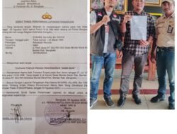 Sekdes Muntai Barat Syahril Resmi Laporkan Dugaan Pencemaran Nama Baik dan Ujaran Kebencian ke Polres Bengkalis