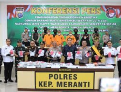 Berhasil Gagalkan Penyelundupan 55 Kg Narkotika di Wilayahnya, Bupati Asmar Apresiasi Kinerja Polres Kepulauan Meranti