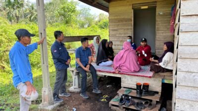 Dinas Perkimtan LH Meranti dan PT ITA Tinjau Kebocoran Pipa Minyak di Bagan Melibur