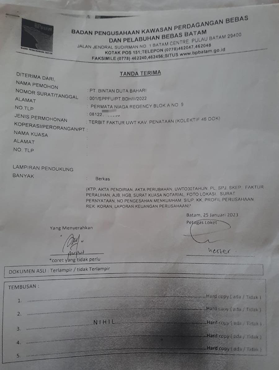 Beberapa Oknum Akan Dilaporkan Terkait Dugaan Penipuan, Penyalahgunaan Wewenang dan Pemalsuan Data di KSB Bengkong Asrama