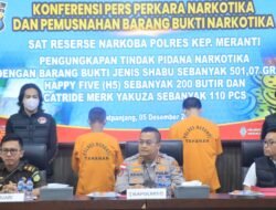 Selamatkan Generasi Muda Dari Narkoba Shabu 501, 07 Gram Happy Five 200 Butir Berhasil Di Ciduk Polres Meranti