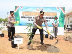 Kunjungi Mapolres Meranti, Wakapolda Riau Tanam Pohon dan Tegaskan Komitmen Green Policing