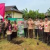Sinergi Polsek Merbau Besama Pramuka Tanam Pohon Dalam Progran Green Policing