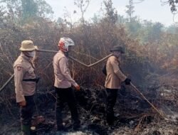 Tim Gabungan Lanjutkan Pemadaman Karhutla di Desa Mekar Sari Merbau