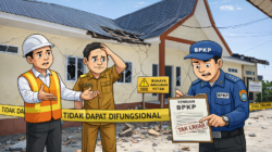 Serah Terima Kunci Dinanti, Intruksi BPKP Lantai Turun Harus di Perbaiki Kantor Perikanan Belum Bisa Berfungsi