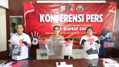 Ditreskrimum Polda Kepri Gelar Konferensi Pers Tindak Pidana Persetubuhan Terhadap Anak Dibawah Umur