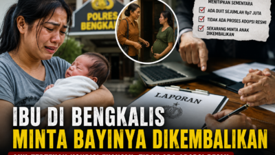 SEORANG IBU DI BENGKALIS MINTA BAYINYA DIKEMBALIKAN, AKU TERTEKAN KONDISI EKONOMI