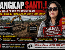 TANGKAP SANTI,,! TIM LIBAS DESAK POLRES MERANTI SIKAT DALANG PEMBALAKAN LIAR DI DESA DEDAP
