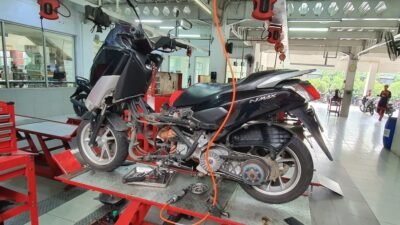 Noken As NMAX Baret? Segini Biaya Ganti di Bengkel Resmi