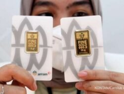 Emas Antam Turun Rp25.000, Selisih Harga Rp190.000/Gram