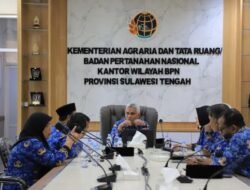Evaluasi Rutin Kanwil BPN Sulteng: Dorong Peningkatan Layanan Pertanahan