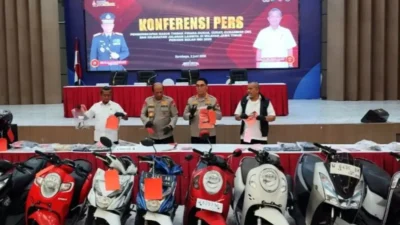 Polda Jatim Sita Ratusan Motor dalam 320 Kasus Curanmor Mei 2026