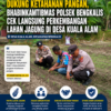 Dukung Ketahanan Pangan, Bhabinkamtibmas Polsek Bengkalis Cek Langsung Perkembangan Lahan Jagung di Desa Kuala Alam