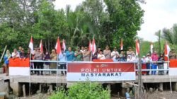 Jembatan Merah Putih Presisi Tahap II Di Resmikan Polres Meranti Bukti Nyata Bakti Polri Untuk Masyarakat.