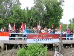Jembatan Merah Putih Presisi Tahap II Di Resmikan Polres Meranti Bukti Nyata Bakti Polri Untuk Masyarakat.