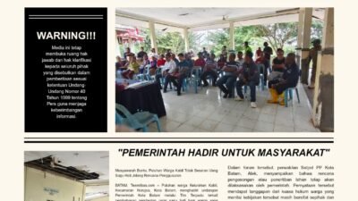 Musyawarah Buntu, Puluhan Warga Kabil Tolak Besaran Uang Sagu Hati Jelang Rencana Penggusuran