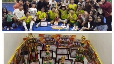 Sukses Digelar DPC ASWIN Meranti, Open Turnamen Futsal Rafa Cup II Sukses Sedot Ribuan Penonton