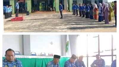 Perkuat Sinergi dan Spiritual Pegawai, Camat Pulau Merbau Hermansyah, SH Pimpin Apel Kesadaran Nasional dan Yasinan Bersama