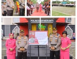 Farewell Parade Kapolres Meranti, AKBP Aldi Berpamitan, AKBP Gede Siap Lanjutkan Pengabdian