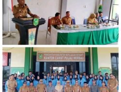 Dukung Pembangunan Desa, Camat Pulau Merbau Hermansyah, S.H. Resmi Terima dan Lepas Mahasiswa KKN UIN Suska Riau