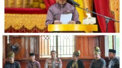 Meranti Sambut Kapolres Baru dan Tamu Melaka dengan Tepung Tawar, Persaudaraan Serumpun Kian Erat