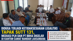 Diduga Terjadi Ketidaksesuaian Legalitas Tapak SUTT 131, Mediasi PT PLN dan PT BBHA Digelar di Kantor Camat Bandar Laksamana