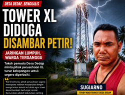 Tower XL di Desa Dedap Diduga Tersambar Petir, Tokoh Masyarat Desak Perusahaan Segera Lakukan Perbaikan