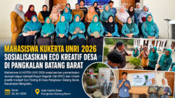 Mahasiswa KUKERTA UNRI 2026 Sosialisasikan Eco Kreatif Desa di Pangkalan Batang Barat