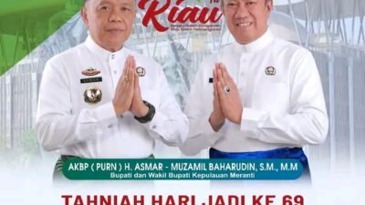 Hari Jadi ke-69 Provinsi Riau: Bupati AKBP (Purn) H. Asmar Tegaskan Komitmen Kepulauan Meranti Dorong Pembangunan Daerah yang Gemilang
