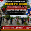 Peduli Keselamatan Warga, Anggota DPRD Meranti Noli Sugiharto Turun Gunung Gelar Gotong Royong Tambal Jalan Rusak di Jalan Rintis