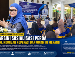 Dorong Ekonomi Kerakyatan, Darsini Sosialisasi Perda Perlindungan Koperasi dan UMKM di Meranti