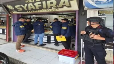 Polda Riau Penggeledahan Toko Emas Syafira di Kampar, Diduga Tampung Hasil Emas Ilegal