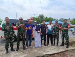 Koramil Bengkalis Bersama Puskesmas Pantau Dampak Kabut Asap Karhutla