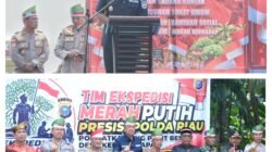 Wabup Muzamil Sambut Ekspedisi Merah Putih Presisi Polda Riau, 1.200 Mangrove Ditanam di Tanah Merah