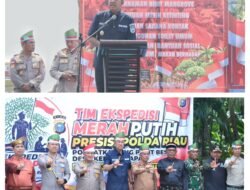 Wabup Muzamil Sambut Ekspedisi Merah Putih Presisi Polda Riau, 1.200 Mangrove Ditanam di Tanah Merah